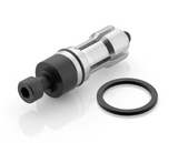 RÉTROVISEUR EMBOUT DE GUIDON HOMOLOGUÉ EN ALU RIZOMA "SPIRIT" ANODISÉ NOIR LOGO BRONZE BIPOSITION / RRBS192BZ