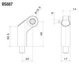 KIT DE MONTAGE RIZOMA POUR RÉTROVISEUR SUR GUIDON / RRBS887B