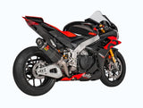 SILENCIEUX RSV4 1100 ET FACTORY-TUONO V4 1100RR ET FACTORY 2021 À 2024 APRILIA SLIP ON LINE CARBONE AKRAPOVIC NON HOMOLOGUÉ / RAS-A10SO13-RC