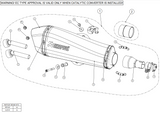 RÉDUCTEUR DE BRUIT AKRAPOVIC POUR SILENCIEUX MP3 BEVERLY X-ÉVO FUOCO SATELIS PIAGGIO GILERA PEUGEOT / RAV-TUV114