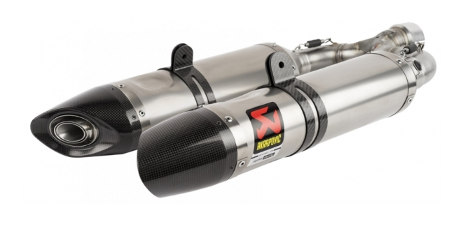 SILENCIEUX AKRAPOVIC TITANE HOMOLOGUÉ 900 SHIVER 2017 À 2020 APRILIA / 2S001108