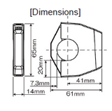 PRISE ALIMENTATION DOUBLE USB SLIM 12V FIXATION GUIDON Ø22MM À Ø25,4MM DAYTONA / 89372