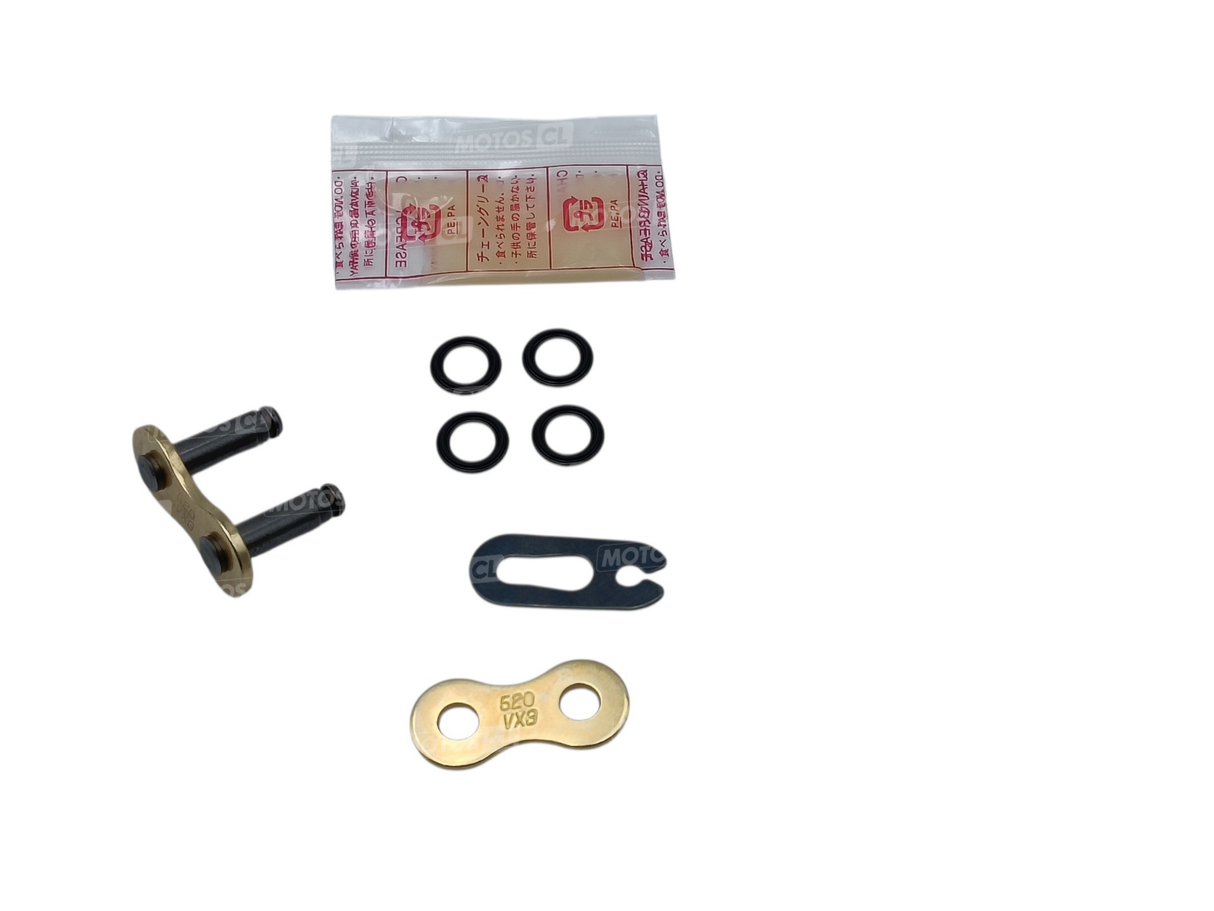 ATTACHE RAPIDE À CLIPS DID 520VX3 AVEC JOINTS TORIQUE "X-RING" OR / RD4525516321952