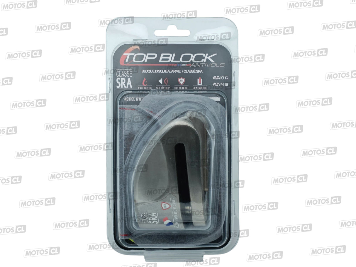 BLOQUE DISQUE ALARME 120 DÉCIBELS Ø10MM INOX POLI TOP BLOCK CLASSE SRA / RTAVA10P