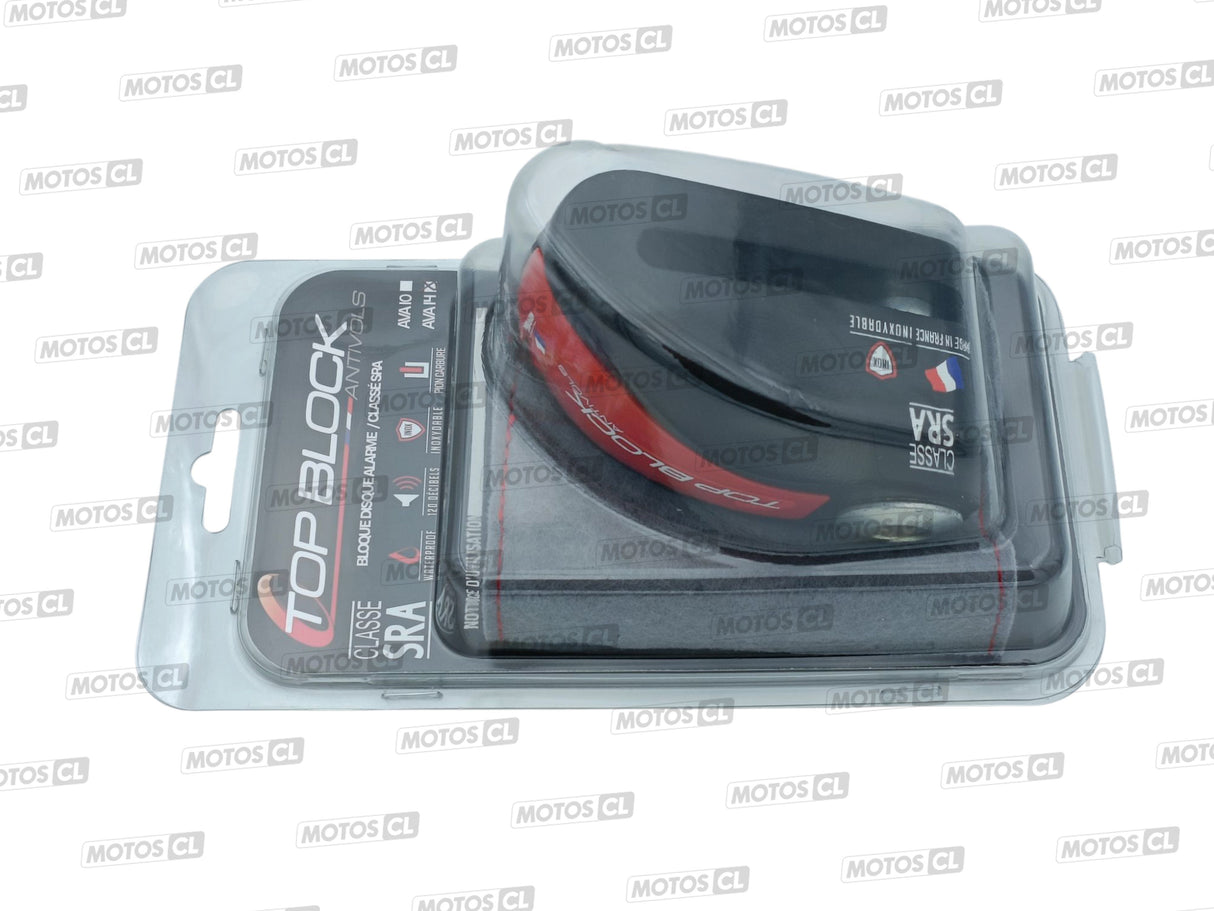 BLOQUE DISQUE ALARME 120 DÉCIBELS Ø14MM INOX NOIR TOP BLOCK CLASSE SRA / RTAVA14N