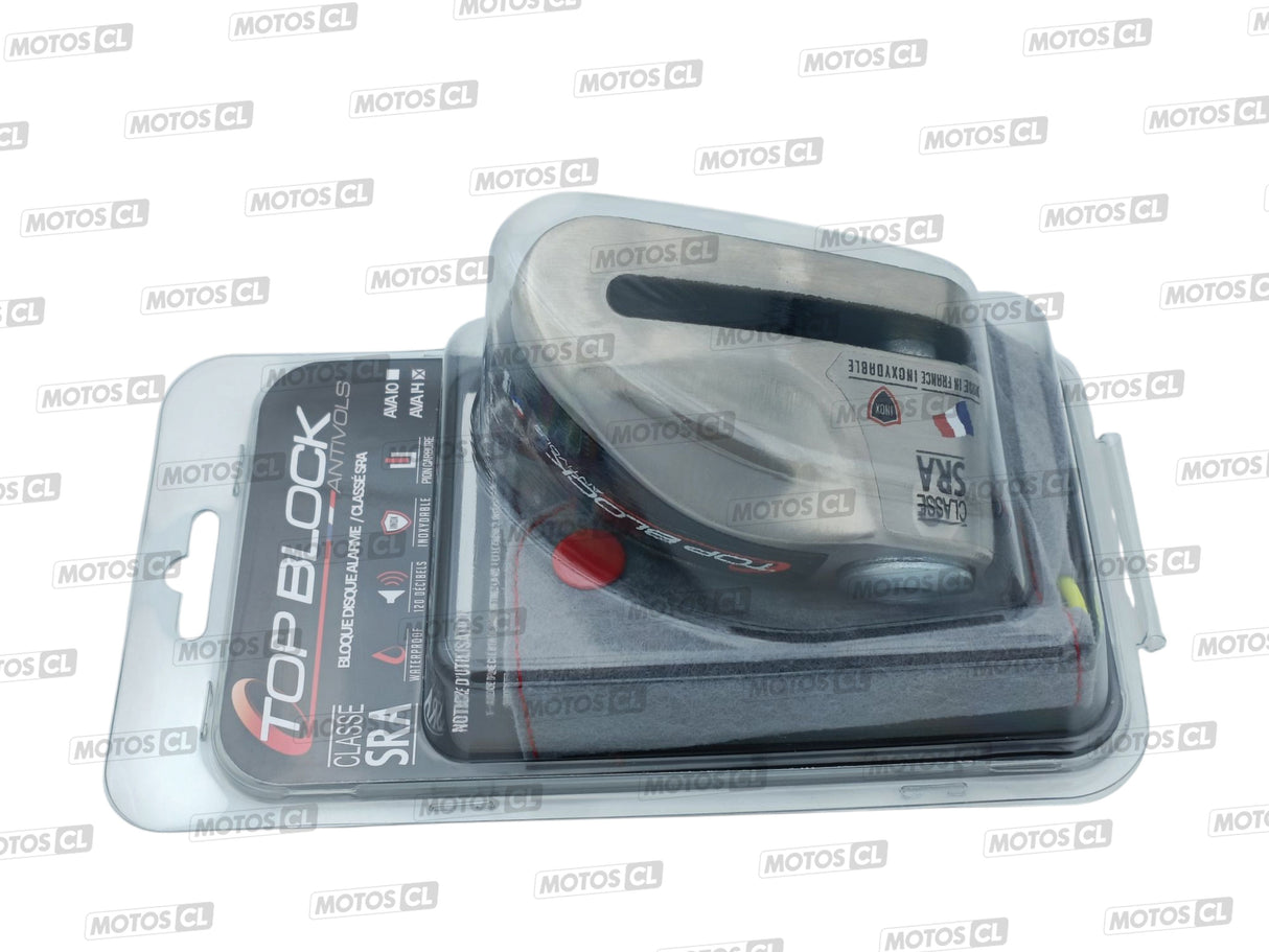 BLOQUE DISQUE ALARME 120 DÉCIBELS Ø14MM INOX POLI TOP BLOCK CLASSE SRA / RTAVA14P