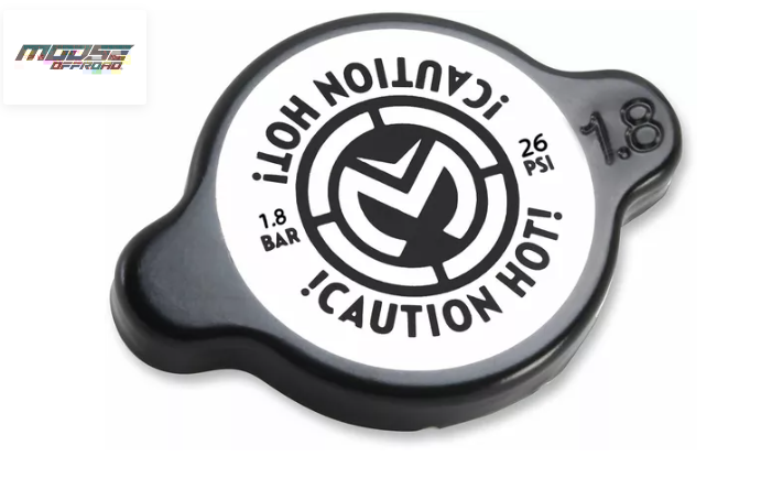 BOUCHON DE RADIATEUR 1.8 BARS HAUTE PRESSION POUR MOTOS JAPONAISES OFF ROAD HONDA-KAWSAKI-SUZUKI-YAMAHA ET SHERCO-BETA MOOSE RACING / RP212-1801