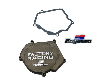 COUVERCLE DE CARTER ALLUMAGE BOYESEN FACTORY RACING EN ALUMINIUM COULEUR MAGNÉSIUM FANTIC XX250 2022 À 2026-YAMAHA YZ250 1999 À 2026-YZ250X 2016 À 2022 / RBSC-32AM