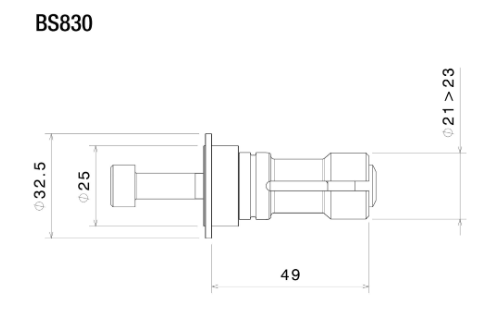 ADAPTATEUR RÉTRO OU PROGUARD RIZOMA Ø 21MM A 23MM POUR GUIDON 25,4MM / RRBS830B