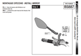 KIT DE MONTAGE RIZOMA HAUTEUR 58,5MM POUR RÉTROVISEUR SUR GUIDON / RRBS887B
