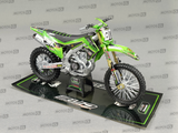 MINIATURE MOTOCROSS KAWASAKI KXF 250 BUB RACING N°317 MATHIS VALIN 1/12ÈME / RN085-58143SS