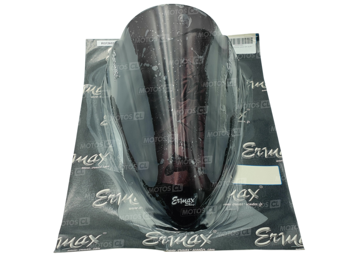 BULLE ERMAX AÉROMAX NOIR CLAIR POUR KAWASAKI ZX10R 2016 À 2020 DOUBLE COURBURE / RE070303091