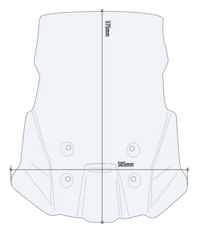 BULLE HAUTE GIVI V-STROM 1050-V-STROM1050 XT-V-STROM1050 SE 2020 À 2026 V-STROM 1050 DE 2023 À 2026 INCOLORE / RGD3117ST