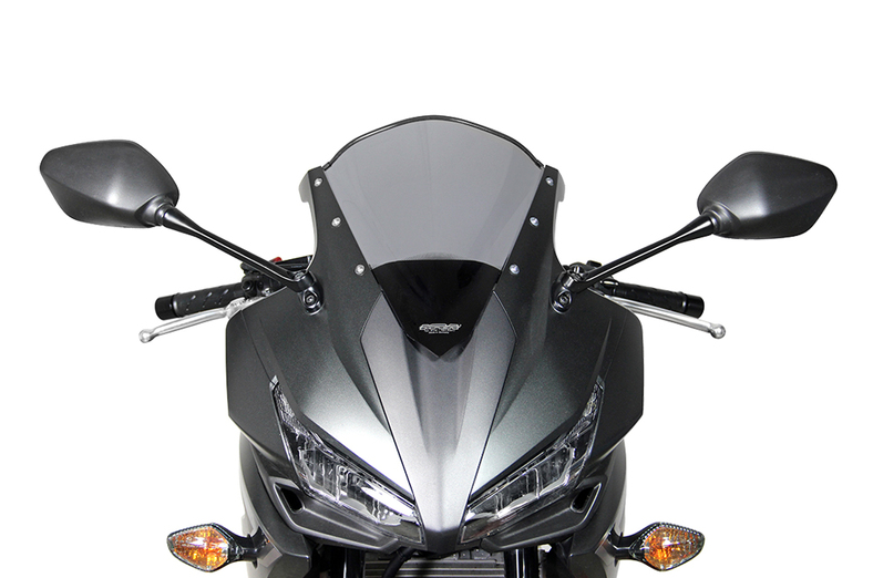 BULLE HONDA CBR500R 2016 À 2018 RACING HOMOLOGUÉ FUMÉ NOIR CLAIR MRA / RM4025066156368