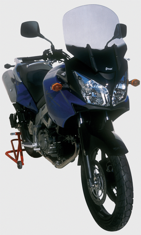 BULLE HAUTE PROTECTION +10CM SUZUKI DL650 V-STROM 2004 À 2011 ET DL1000 V-STROM 2004 À 2013 NOIR CLAIR ERMAX / RE010403072