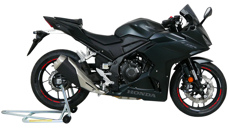 BULLE HONDA CBR500R 2019 À 2024 RACING HOMOLOGUÉ NOIR OPAQUE MRA / RM4025066175956