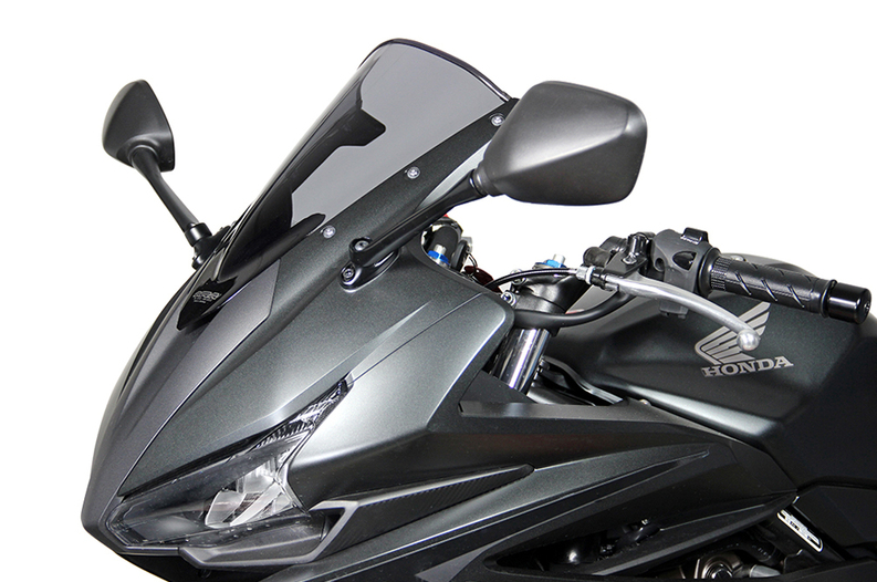 BULLE HONDA CBR500R 2016 À 2018 RACING HOMOLOGUÉ FUMÉ NOIR CLAIR MRA / RM4025066156368