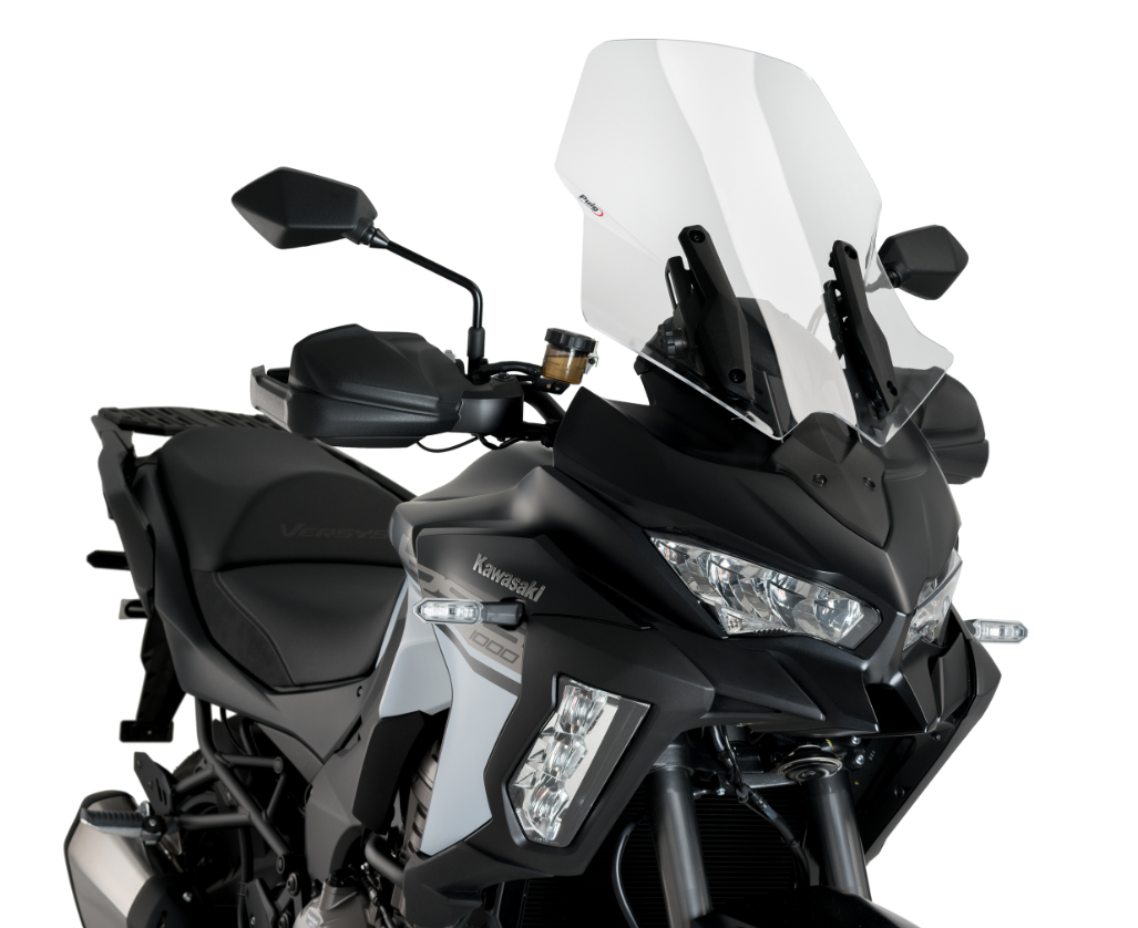 BULLE HAUTE VERSYS 1000 SE KAWASAKI 2019-2024 TOURING +8,2CM HOMOLOGUÉ CLAIR TRANSPARENTE PUIG / RP3640W