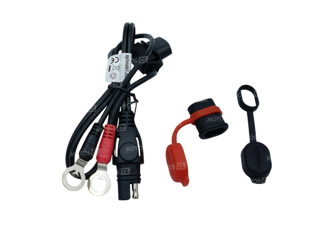 CÂBLE SUPPLEMENTAIRE POUR CHARGEUR OPTIMATE COSSE ØM8 ET ØM10 AVEC CONNECTEUR ÉTANCHE / ROSAE81