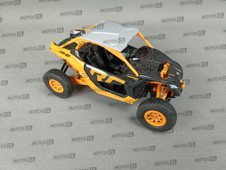 MINIATURE SSV CAN AM MAVERICK X3 X RC NOIR-ORANGE 1/18ÈME / RN085-58283