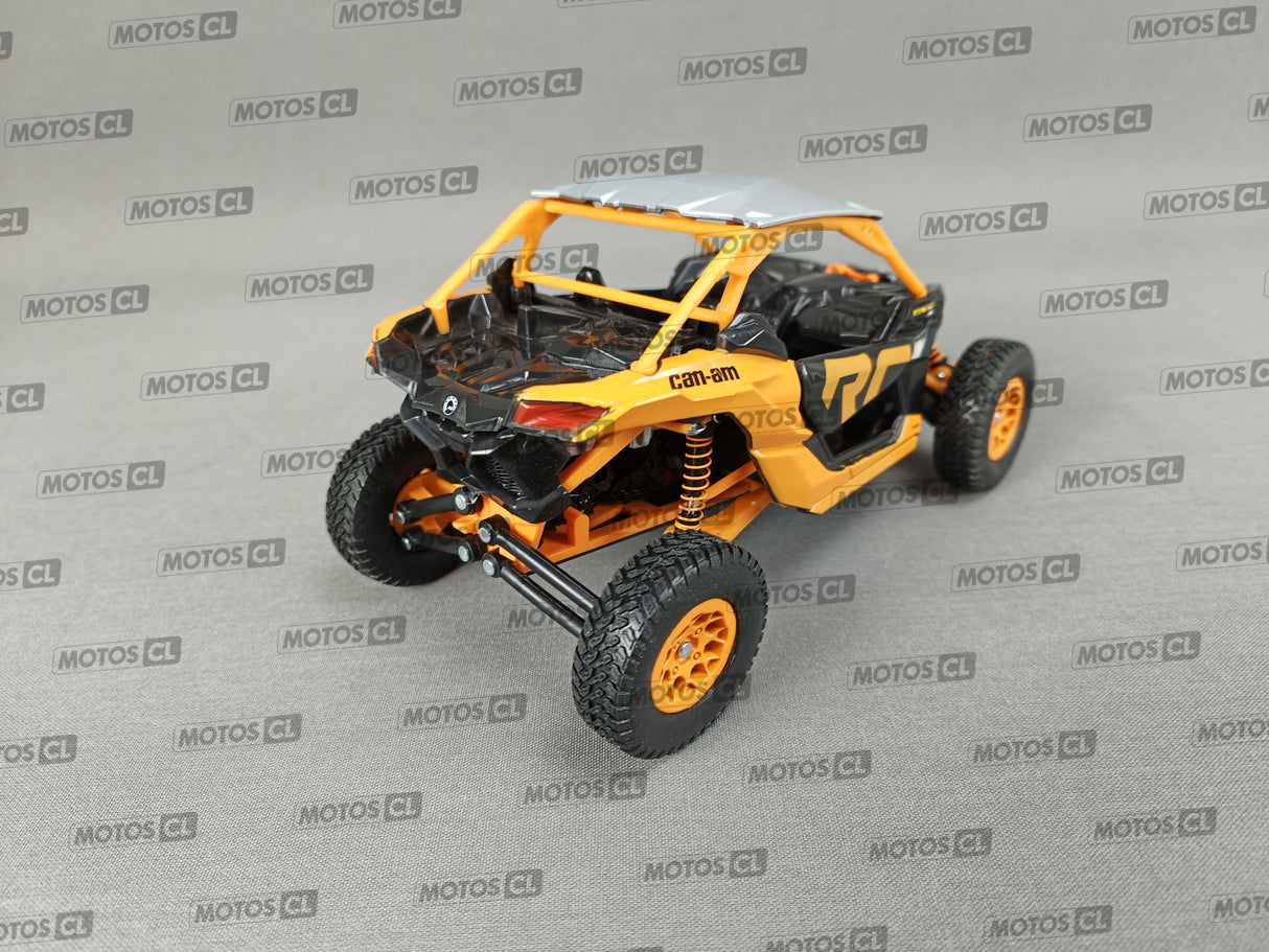 MINIATURE SSV CAN AM MAVERICK X3 X RC NOIR-ORANGE 1/18ÈME / RN085-58283