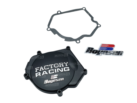 COUVERCLE DE CARTER ALLUMAGE BOYESEN FACTORY RACING EN ALUMINIUM FANTIC XX250 2022 À 2026-YAMAHA YZ250 1999 À 2026-YZ250X 2016 À 2022 / RBSC32AB