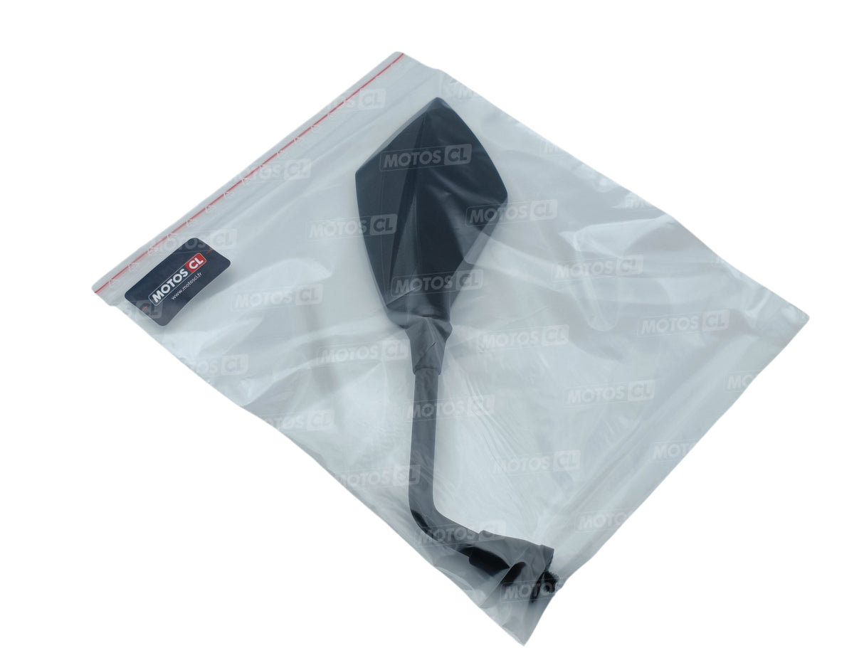 RÉTROVISEUR CHAFT GAUCHE VENTURA NOIR ET CARBONE HOMOLOGUÉ Ø10MM / RCIN1007