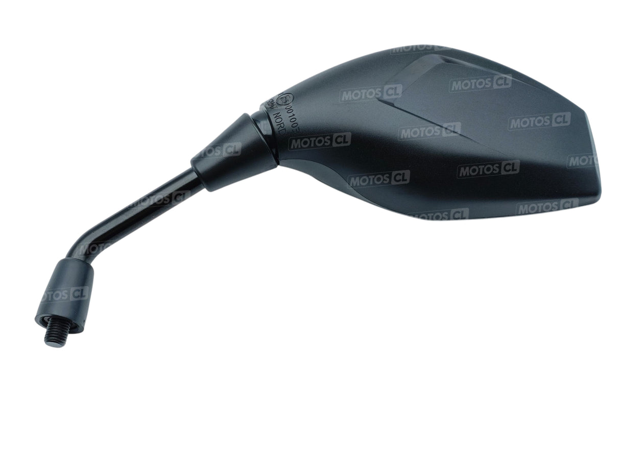 RÉTROVISEUR CHAFT GAUCHE SAFETY NOIR HOMOLOGUÉ Ø10MM / RCIN345