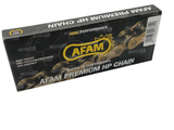 CHAÎNE DE TRANSMISSION AFAM 428MX-G OR-NOIR SANS JOINTS TORIQUE 124 MAILLONS / RAA428MX-G124L