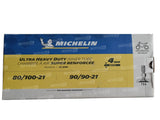 CHAMBRE À AIR MICHELIN OFF-ROAD AVANT 80/100X21 ET 90/90X21 ULTRA RENFORCÉE 4MM / RM827203
