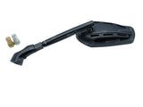 RÉTROVISEUR CHAFT GIPSY NOIR ET NOIR MAT HOMOLOGUÉ RÉGLABLE ET RÉVERSIBLE Ø10MM / RCIN513