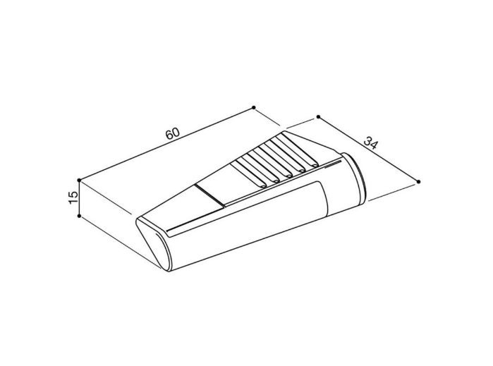 CLIGNOTANT RIZOMA LED GRAFFIO ALU / FR026A