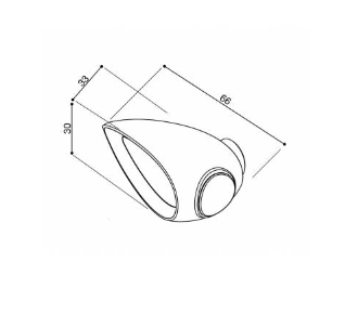 CLIGNOTANT RIZOMA LED DROP NOIR / FR027B