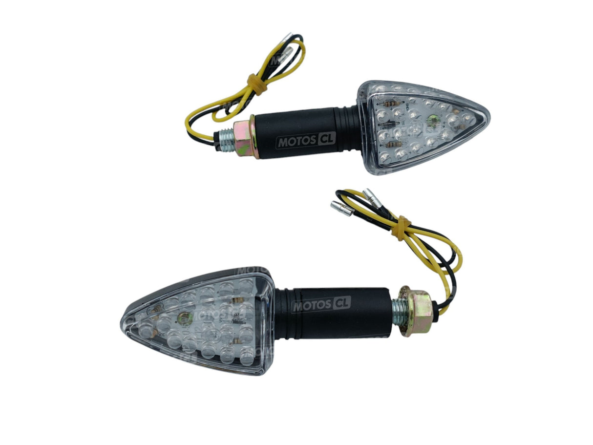 CLIGNOTANTS FLÈCHE LONG NOIR LEDS 12V0,5W UNIVERSEL HOMOLOGUÉS / RB322075