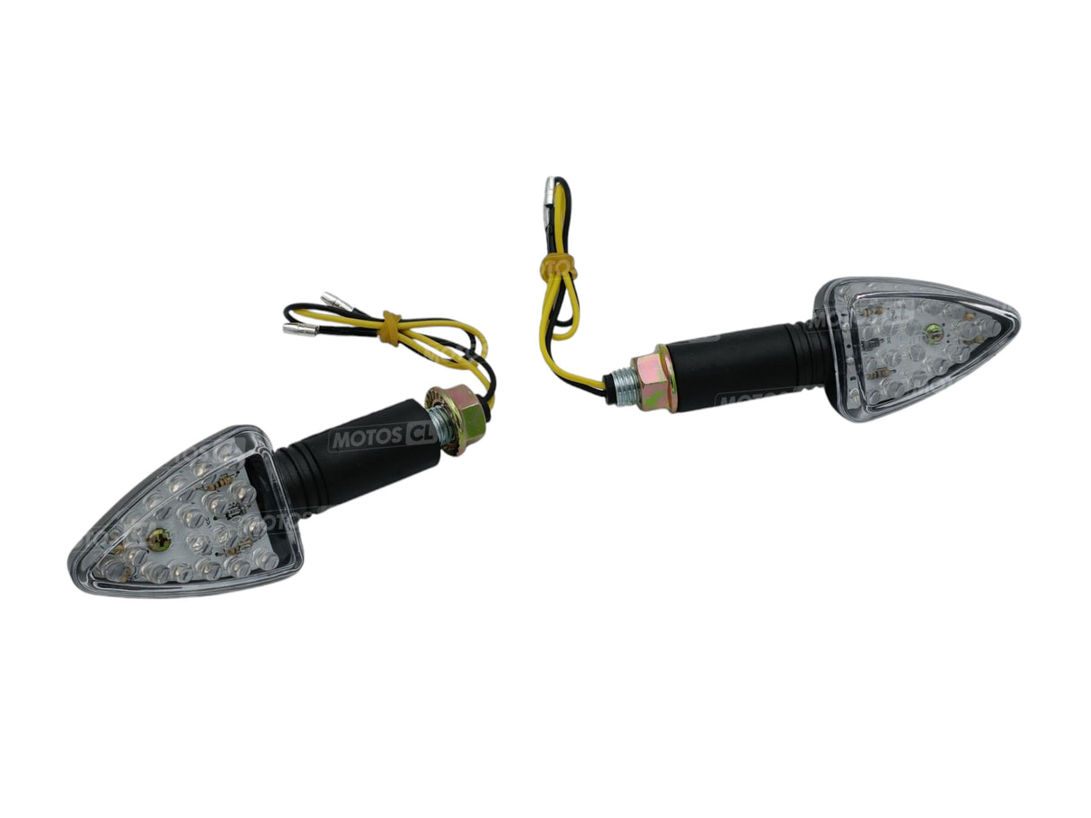 CLIGNOTANTS FLÈCHE LONG NOIR LEDS 12V0,5W UNIVERSEL HOMOLOGUÉS / RB322075