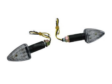 CLIGNOTANTS FLÈCHE LONG NOIR LEDS 12V0,5W UNIVERSEL HOMOLOGUÉS / RB322075