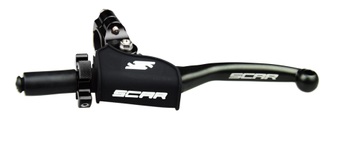 LEVIER D'EMBRAYAGE RETOURNABLE 180° COMPLET AVEC COCOTTE ET MOLETTE DE RÉGLAGE NOIR SCAR / RSCPCL3
