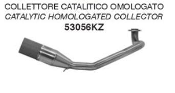 COLLECTEUR ARROW HOMOLOGUÉ CATALYSÉ FORZA 125 2015 À 2020 HONDA / 53056KZ