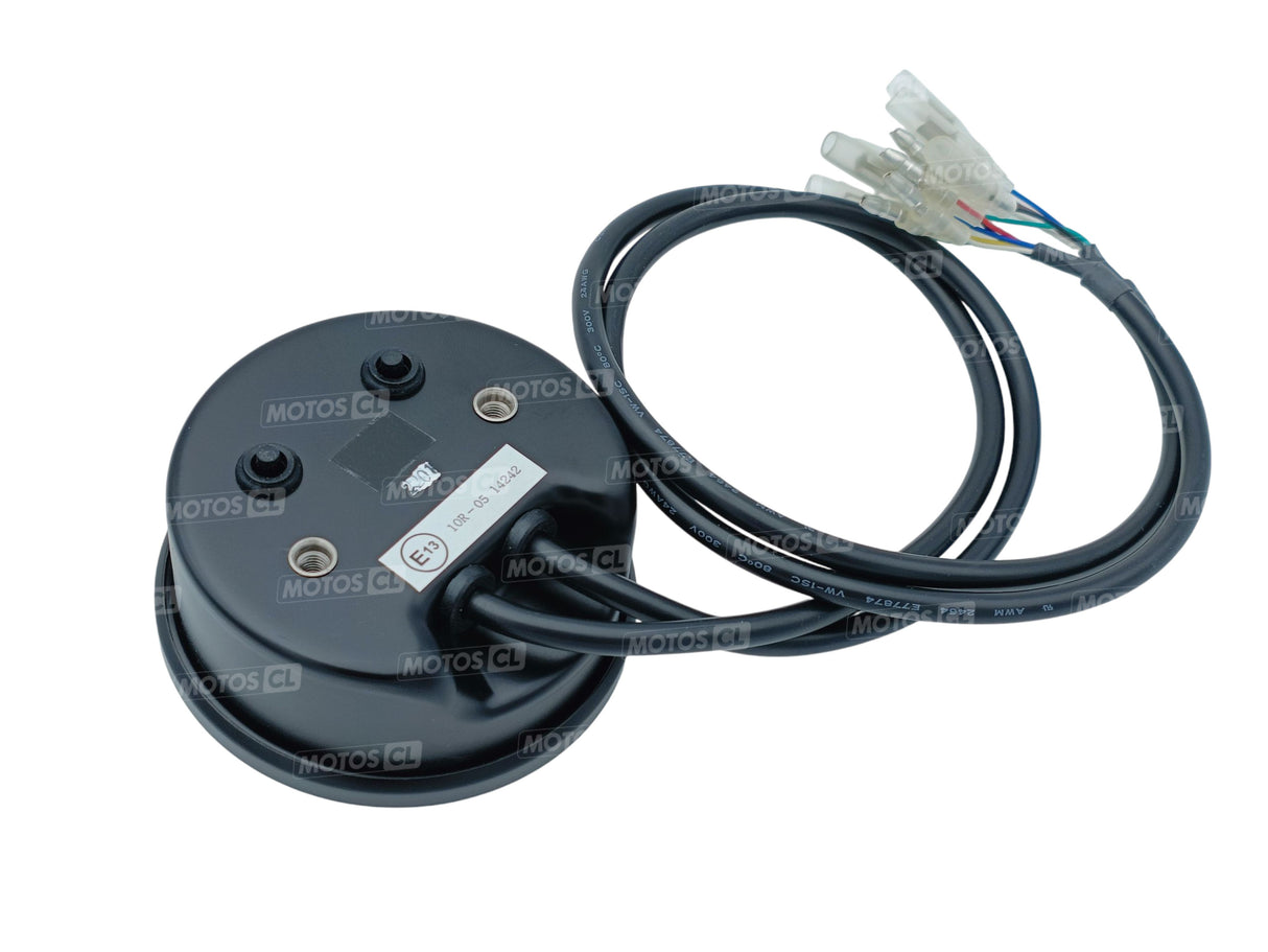 COMPTEUR DE VITESSE ET COMPTE TOURS VÉLONA Ø80MM A LED BLEUE 260KMH CUVELAGE NOIR DAYTONA / 87791