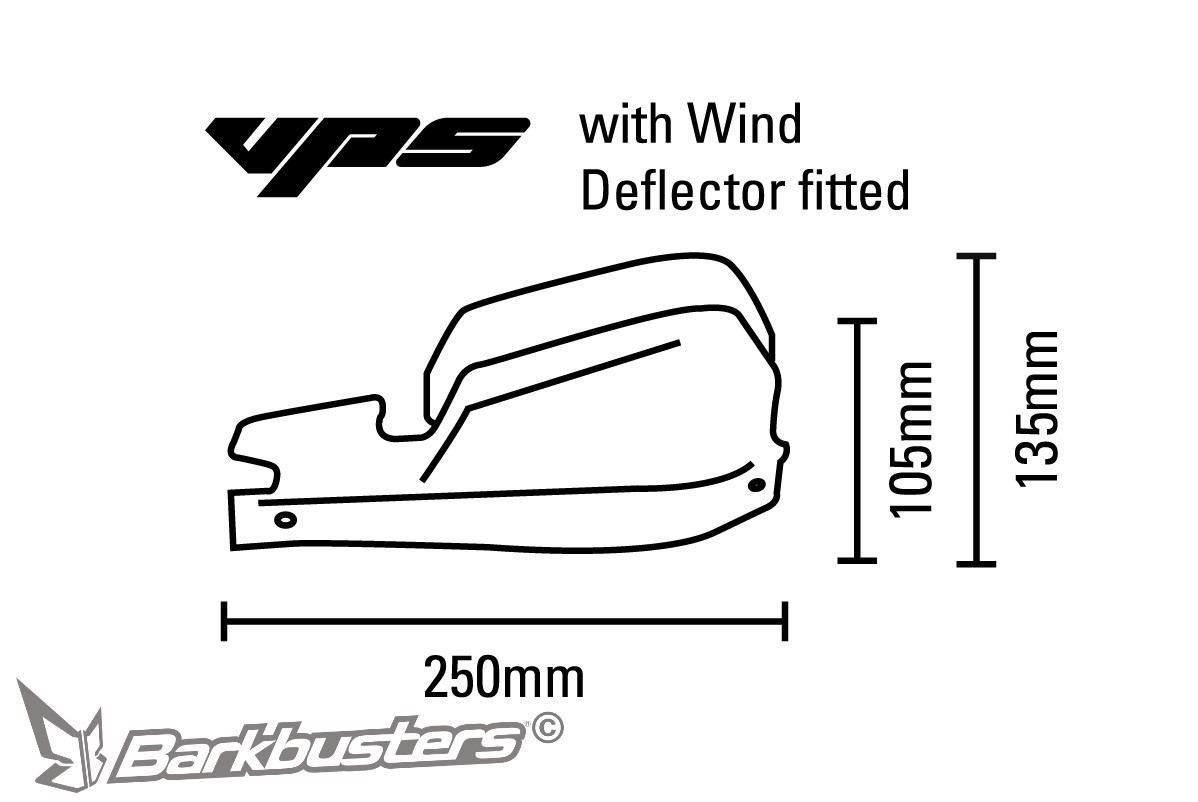 COQUES DE PROTÈGE-MAINS VPS BARKBUSTERS DISPONIBLE EN 10 COLORIS / RBVPS-203-BB BK BU GR GY OR RD WH WW YE YH