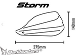 COQUES DE PROTÈGE-MAINS STORM BARKBUSTERS DISPONIBLE EN NOIR ET BLANC / STM-003-BK STM-003-WH