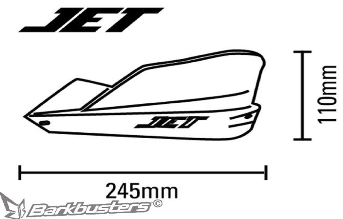 COQUES DE PROTÈGE-MAINS JET BARKBUSTERS DISPONIBLE EN 7 COLORIS / JET-003-YE BK BU GR OR RD WH