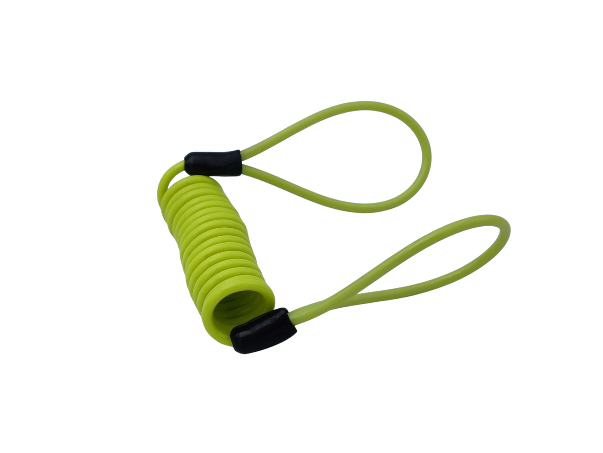 CORDON DE RAPPEL POUR BLOQUE DISQUE OU ANTIVOL U JAUNE FLUO / RB7102
