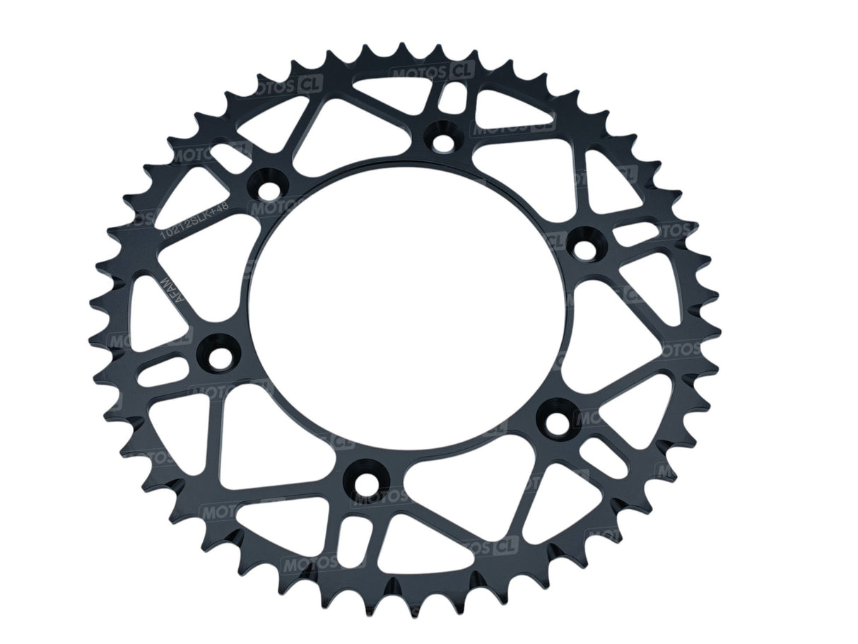 COURONNE AFAM ACIER SLK+ ANTI-BOUE 520 OFF ROAD 48 DENTS HM CRE-HONDA CR125-CR250-CR500-CRF250R-CRF250RX-CRF450R-CRF450RX-CRF450X / RA10212SLK+48