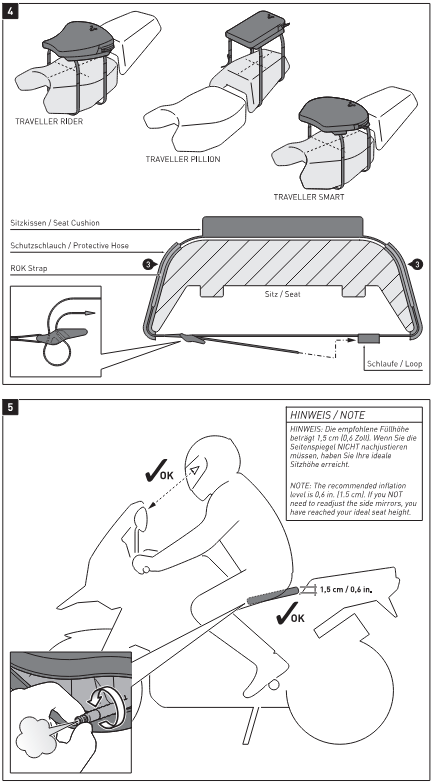 COUSSIN DE CONFORT TRAVELLER SMART SW MOTECH 33,5CM X 38CM / SIK.00.410.10200/B