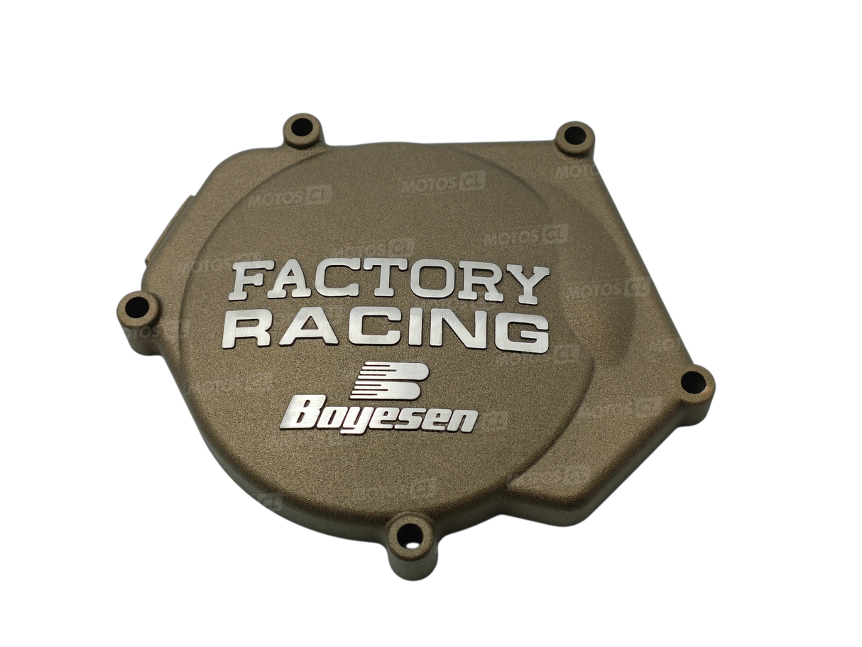 COUVERCLE DE CARTER ALLUMAGE BOYESEN FACTORY RACING EN ALUMINIUM COULEUR MAGNÉSIUM FANTIC XX250 2022 À 2026-YAMAHA YZ250 1999 À 2026-YZ250X 2016 À 2022 / RBSC-32AM