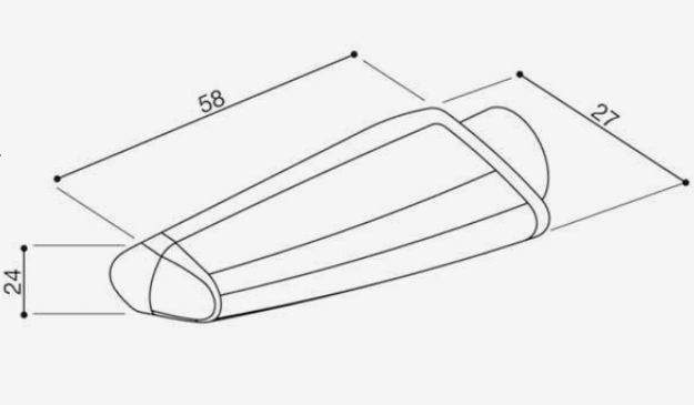 CLIGNOTANT RIZOMA LED ACTION ALU / FR028A