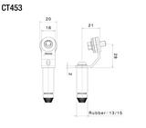 KIT DE MONTAGE RESERVOIR FLUIDE RIZOMA PANIGALE V2 DUCATI / CT453B