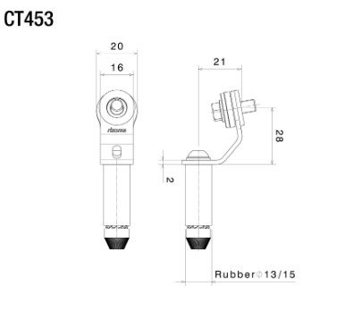 KIT DE MONTAGE RESERVOIR FLUIDE RIZOMA PANIGALE V2 DUCATI / CT453B