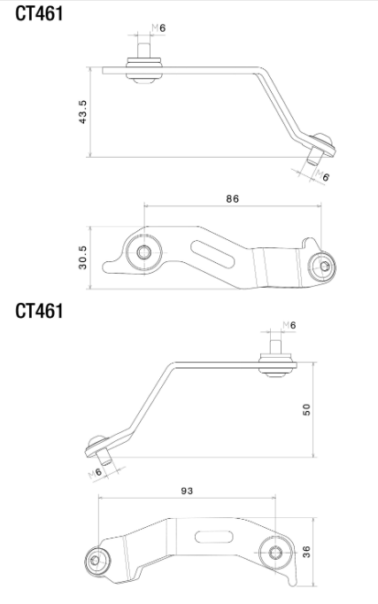 KIT DE MONTAGE RESERVOIR FLUIDE RIZOMA PANIGALE DUCATI / CT461B